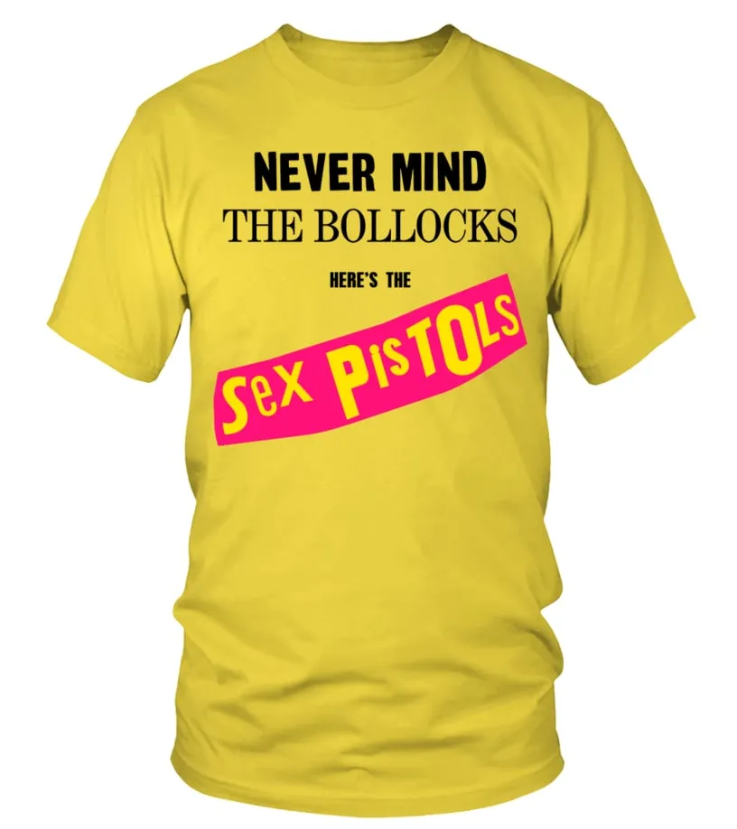 100IB088YL. SEX PISTOLS  NEVER MIND THE BOLLOCKS CAMISETA CUELLO REDONDO UNISEX