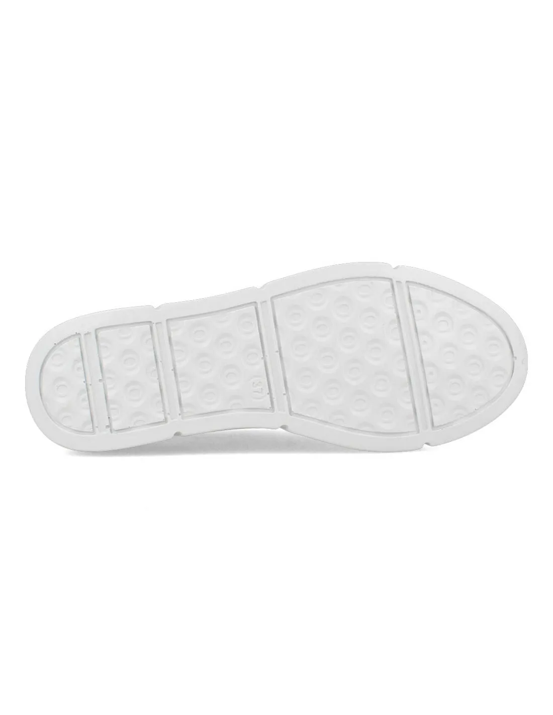 30´S  ZAPATILLAS CUñA DE PIEL CALADO BLANCO
