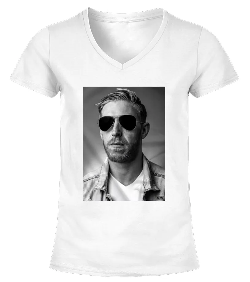Academic Photo Orange Cassidy T Shirt Camiseta cuello pico Mujer