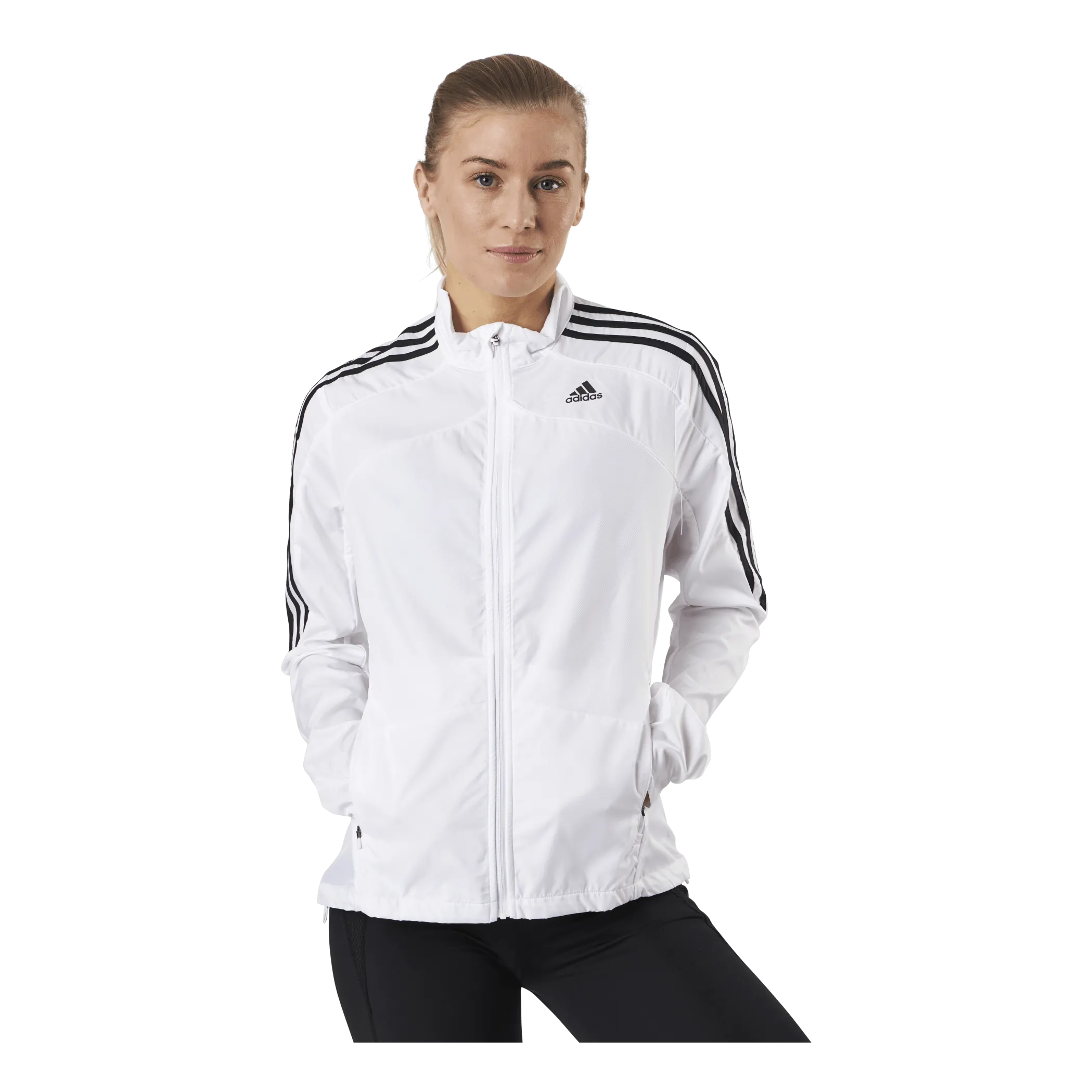 Adidas Adidas Marathon Jacket 3 Stripe Women White