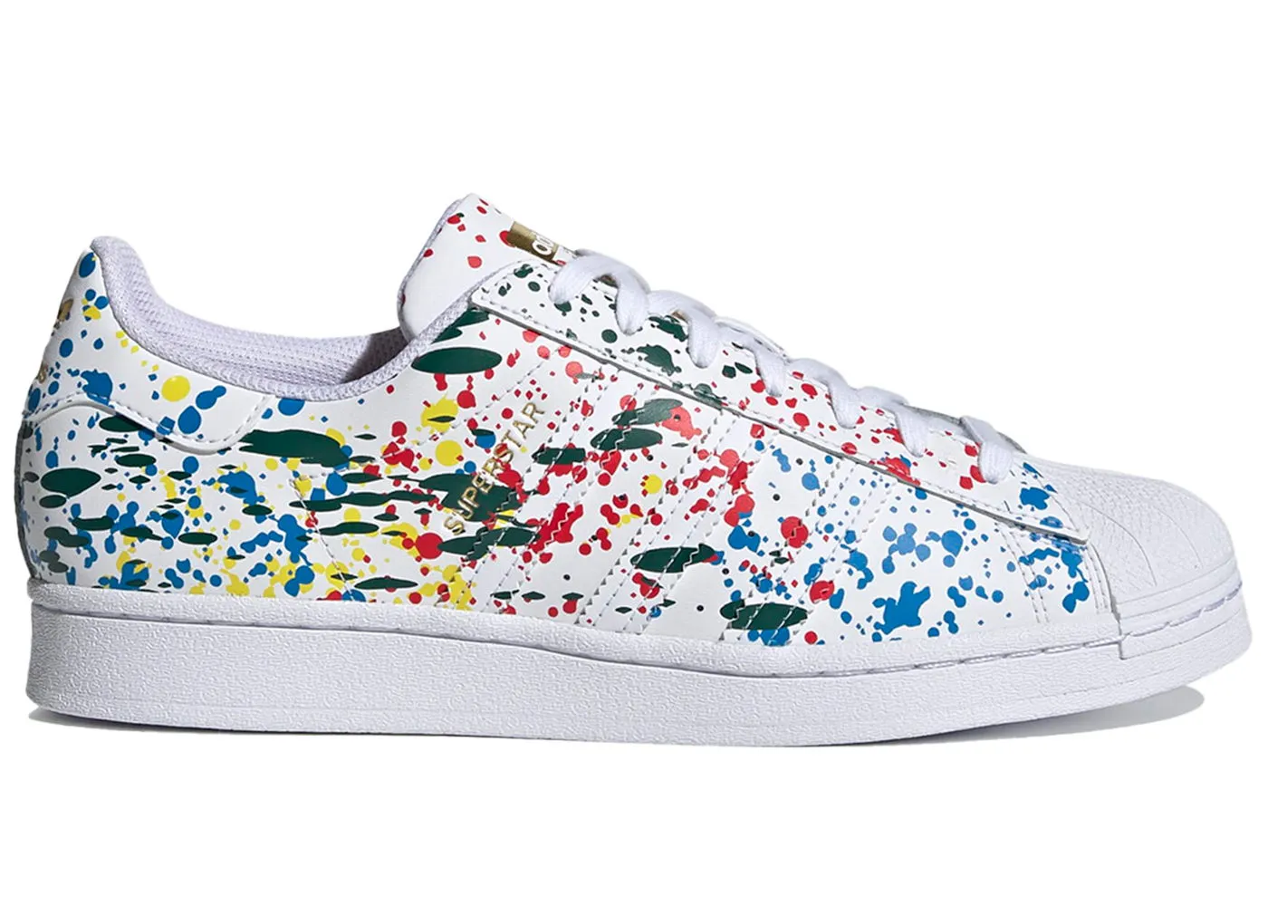 adidas Originals Superstar Splashes, Splatter and Drips White