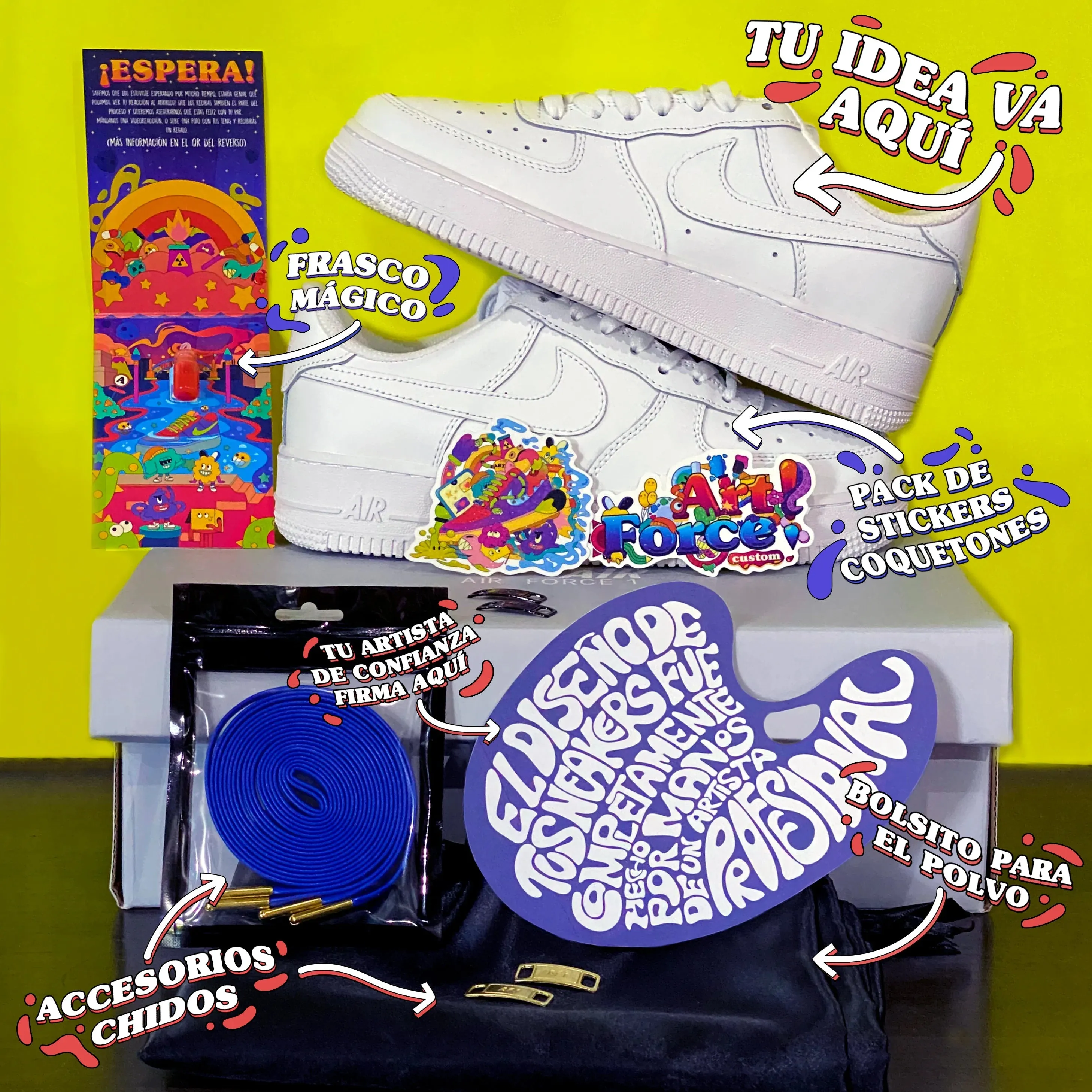 Air Force1 Personalización Especial para Nios