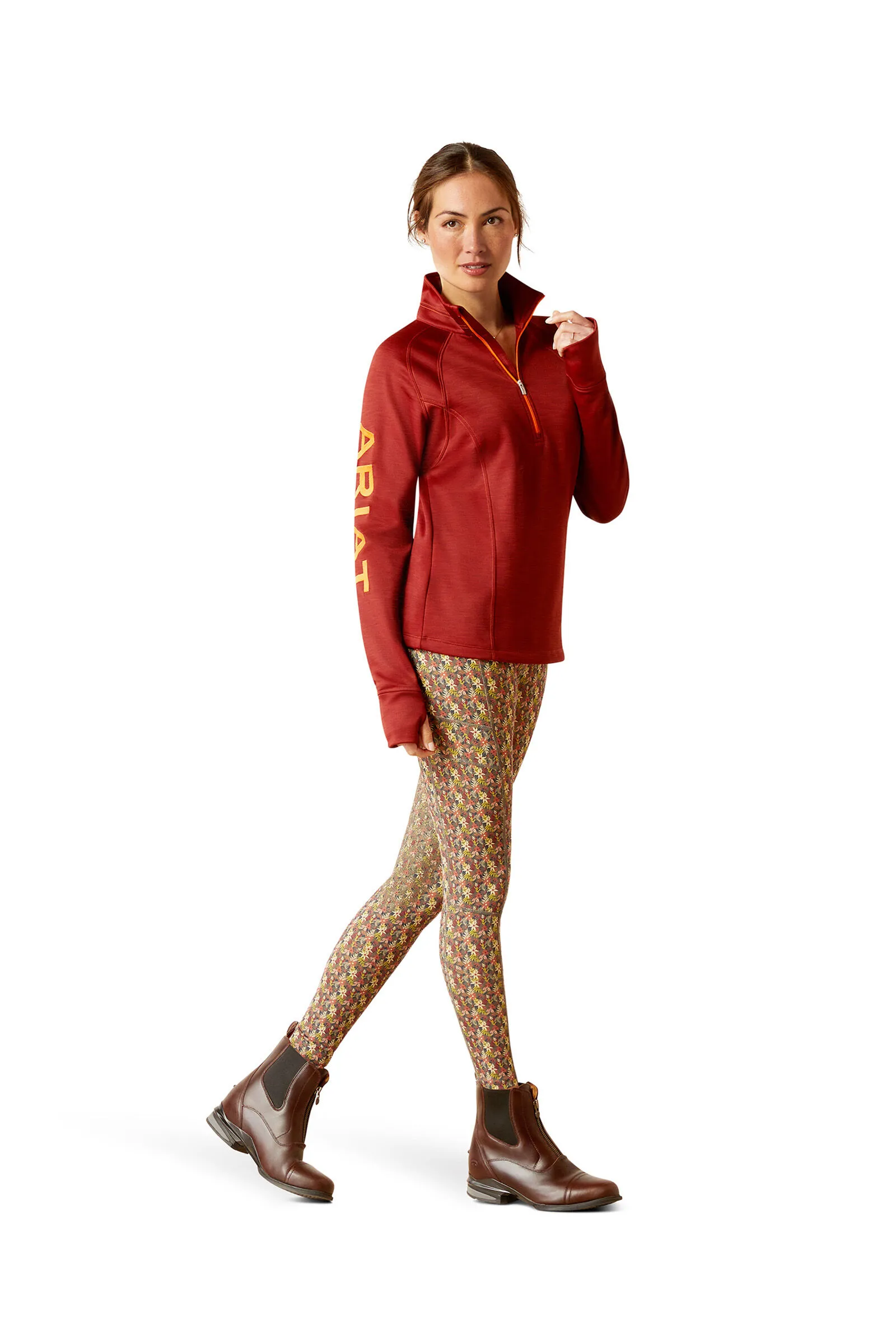 Ariat Suéter con 1/2 Cremallera para Mujer Tek Team