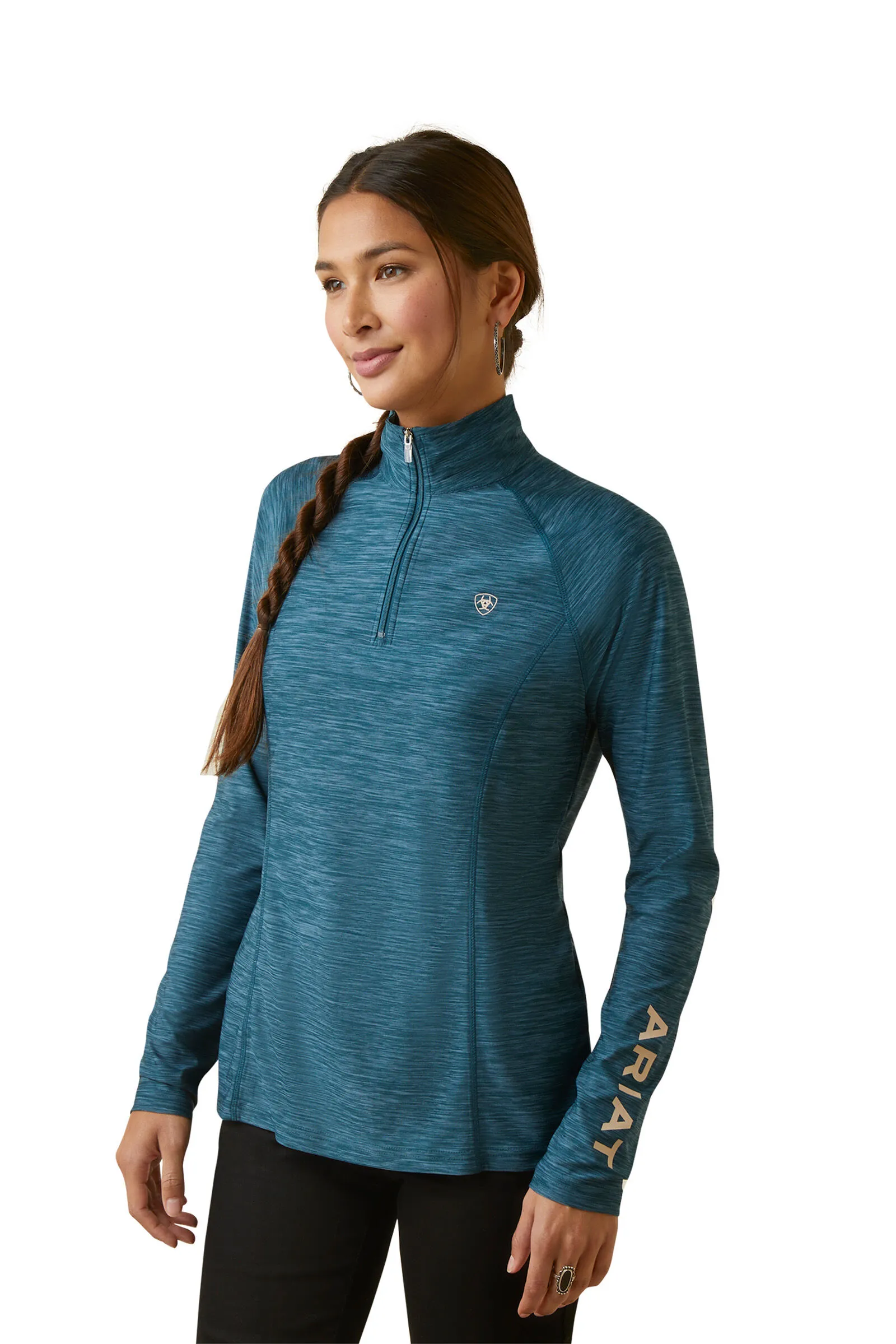 Ariat Suéter con 1/2 Cremallera para Mujer Tek Team