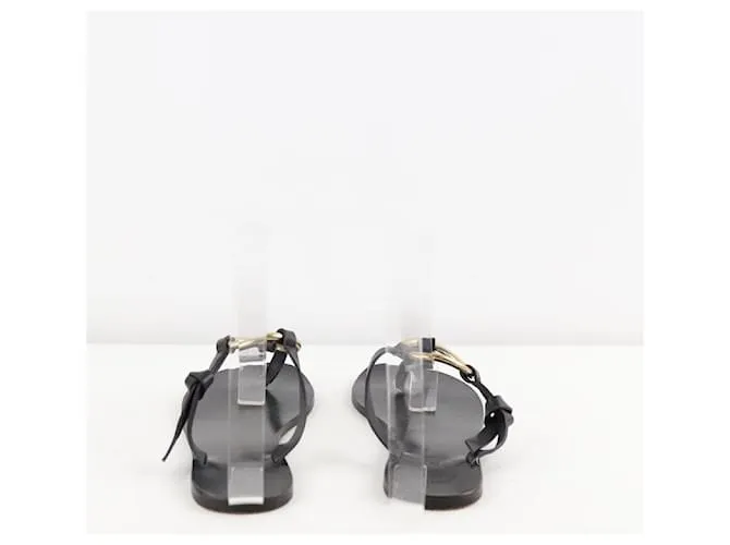 Autre Marque Zapatos sandalias de cuero. Negro 