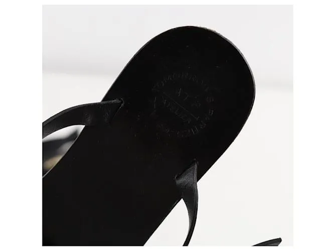 Autre Marque Zapatos sandalias de cuero. Negro 