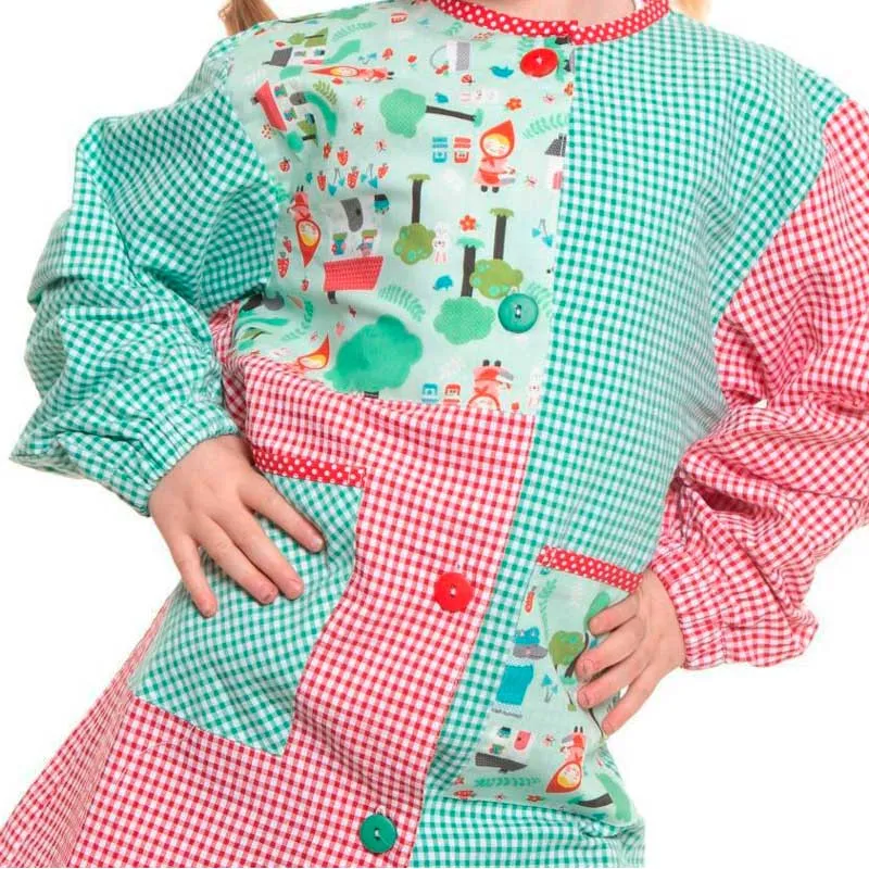 Bata escolar botones Caperucita