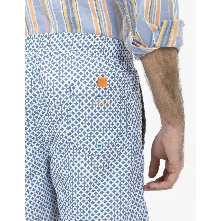 Bañador El Pulpo Estampado Geométrico Para Hombre