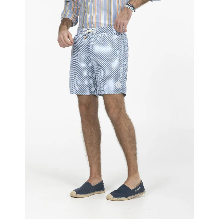 Bañador El Pulpo Estampado Geométrico Para Hombre