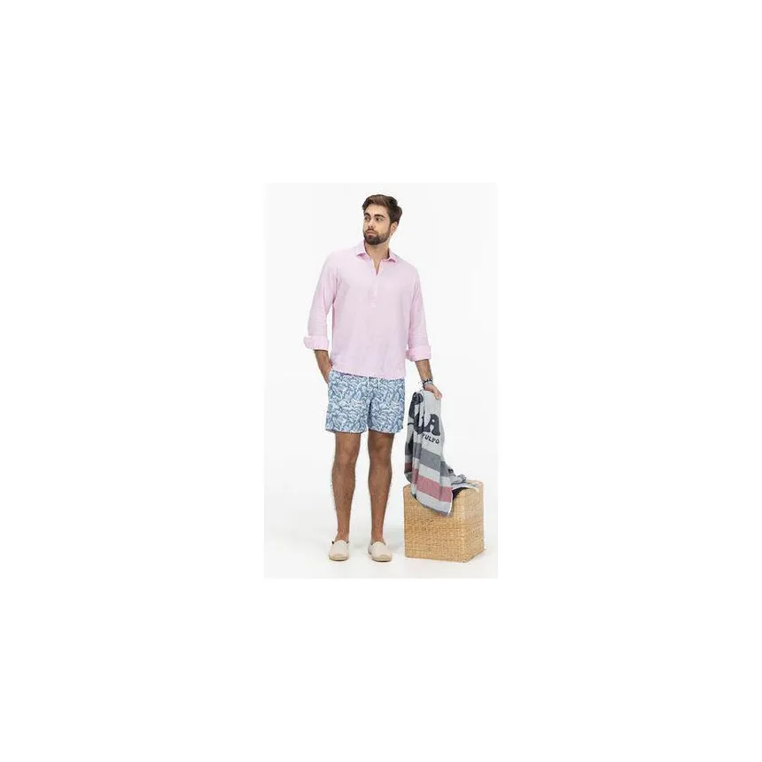 Bañador El Pulpo Estampado Hojas Para Hombre