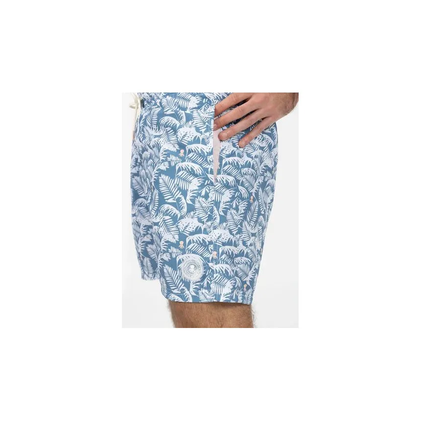 Bañador El Pulpo Estampado Hojas Para Hombre