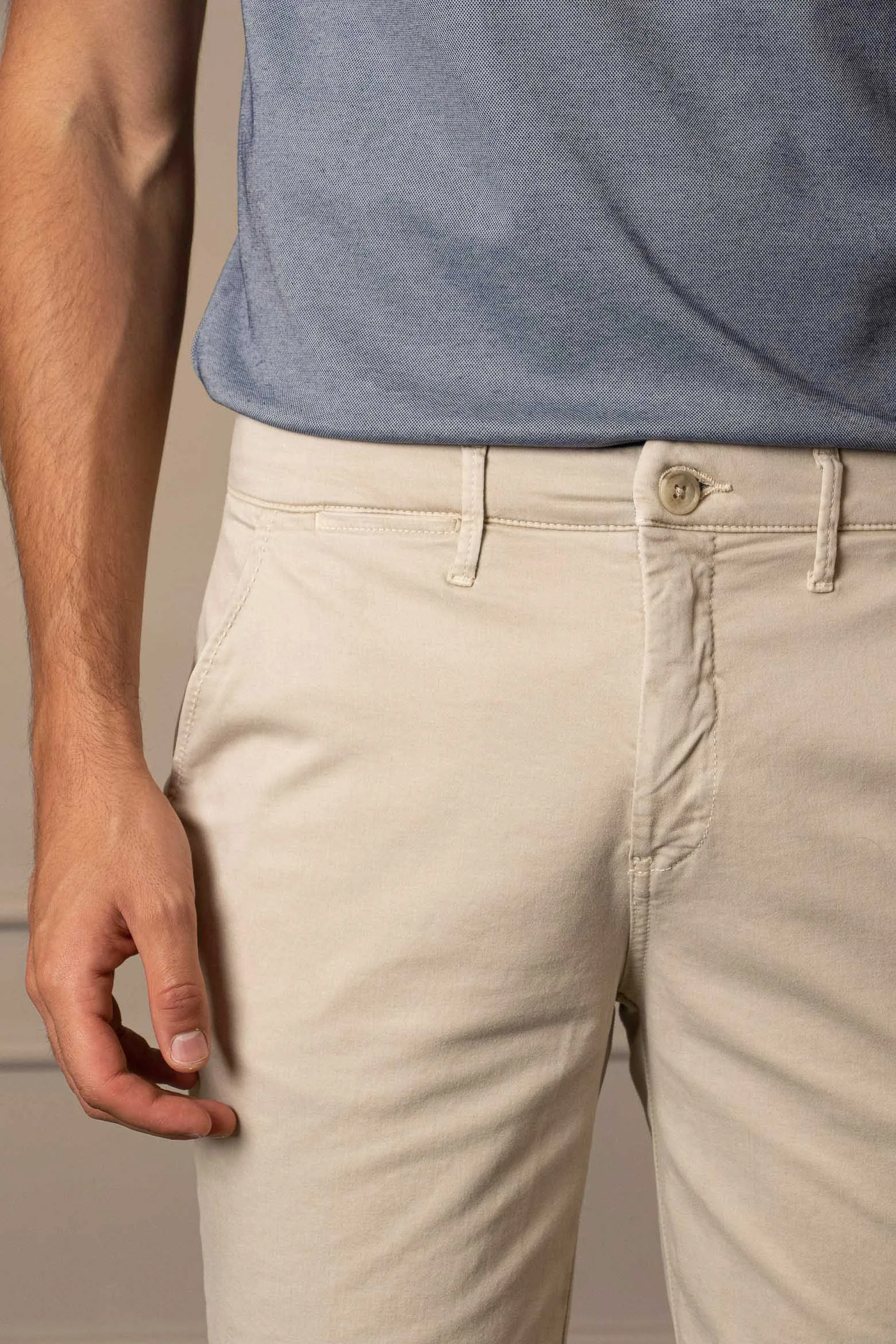 Bermuda semifit caruso para hombre casual deportiva