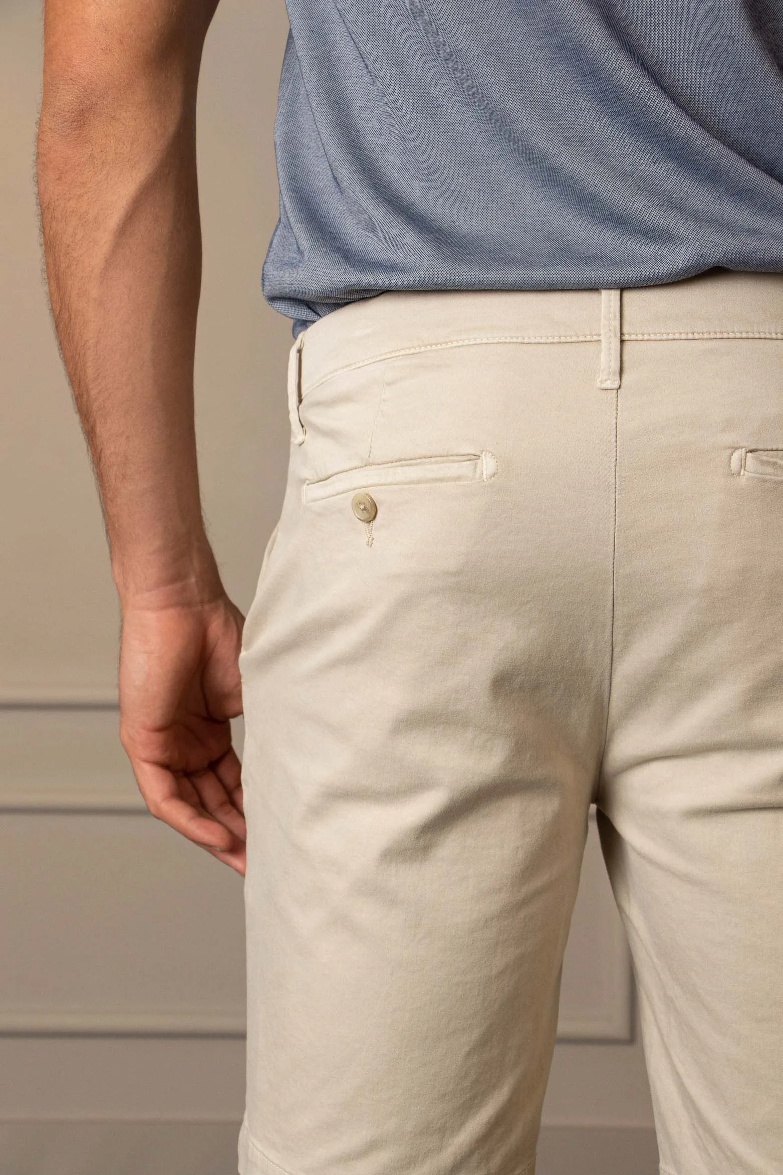 Bermuda semifit caruso para hombre casual deportiva