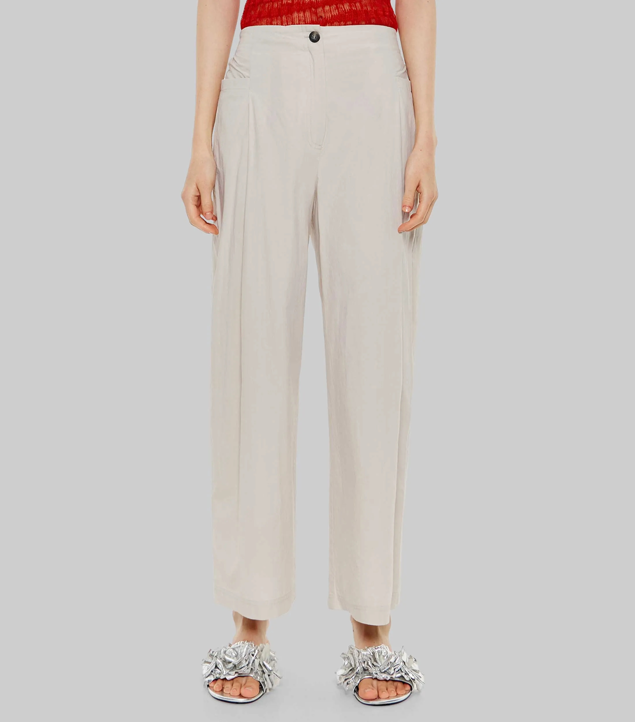 Bimba y Lola Pantalón campana algodón Mujer