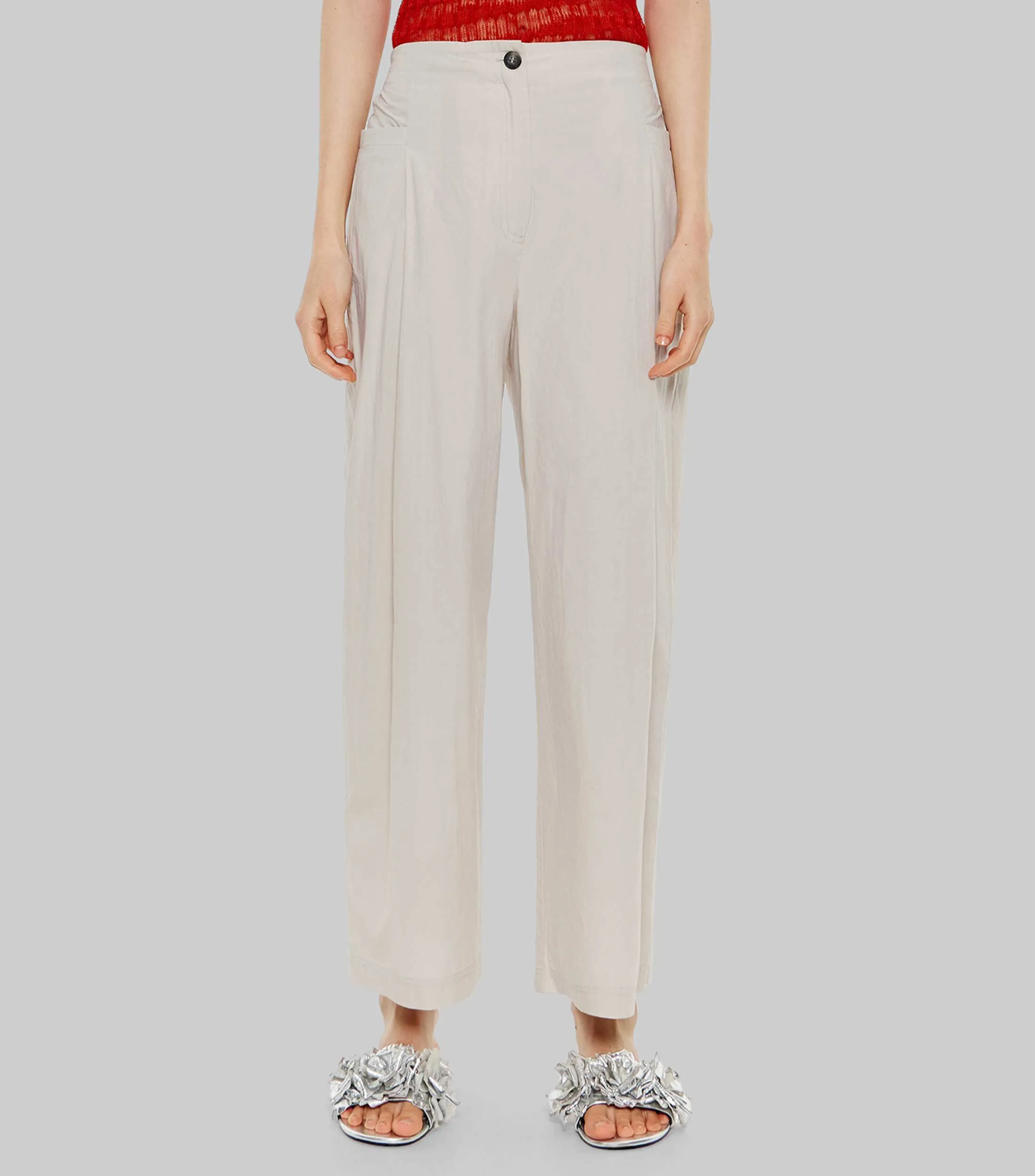 Bimba y Lola Pantalón campana algodón Mujer