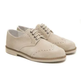Blucher comunion serraje beige