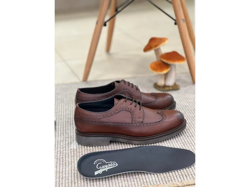 BLUCHER DE PIEL 3977 CALZADOS GAYOSO EN COLOR CASTAÑO