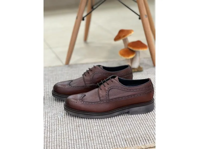 BLUCHER DE PIEL 3977 CALZADOS GAYOSO EN COLOR CASTAÑO