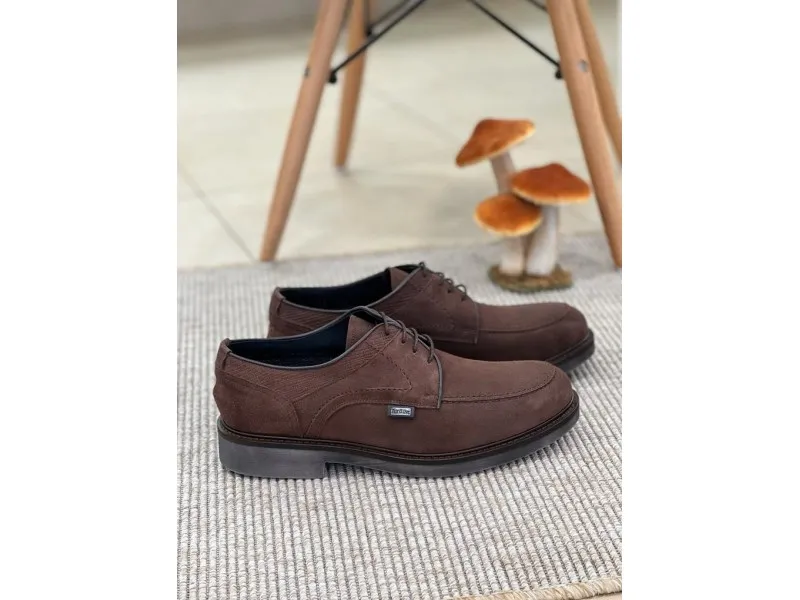 BLUCHER DE PIEL SERRAJE CON TEXALIVE 3943 CALZADOS GAYOSO EN COLOR MARRÓN