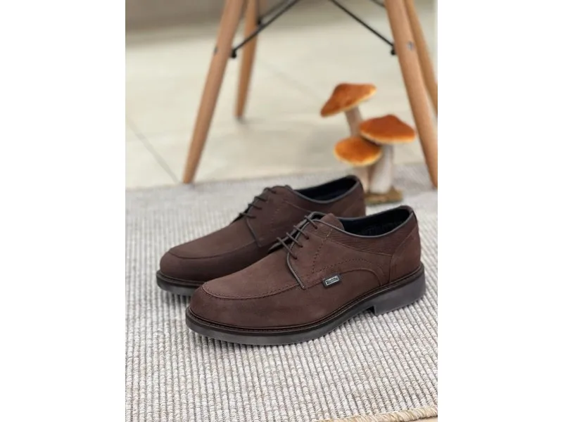 BLUCHER DE PIEL SERRAJE CON TEXALIVE 3943 CALZADOS GAYOSO EN COLOR MARRÓN