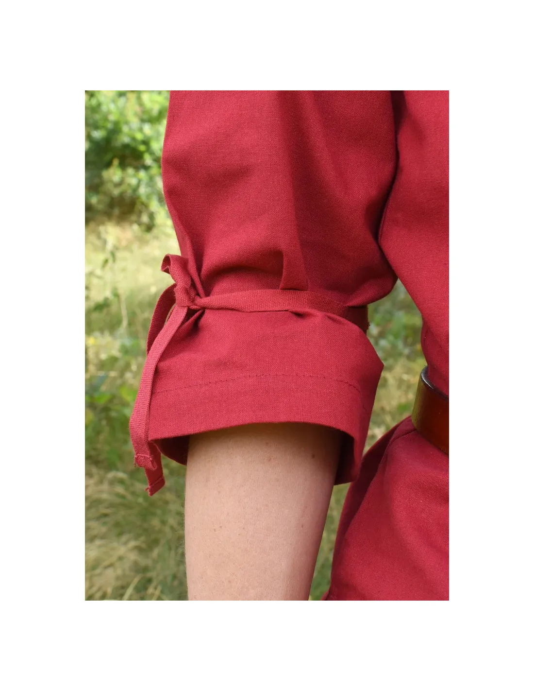 Blusa medieval mujer Birga, rojo