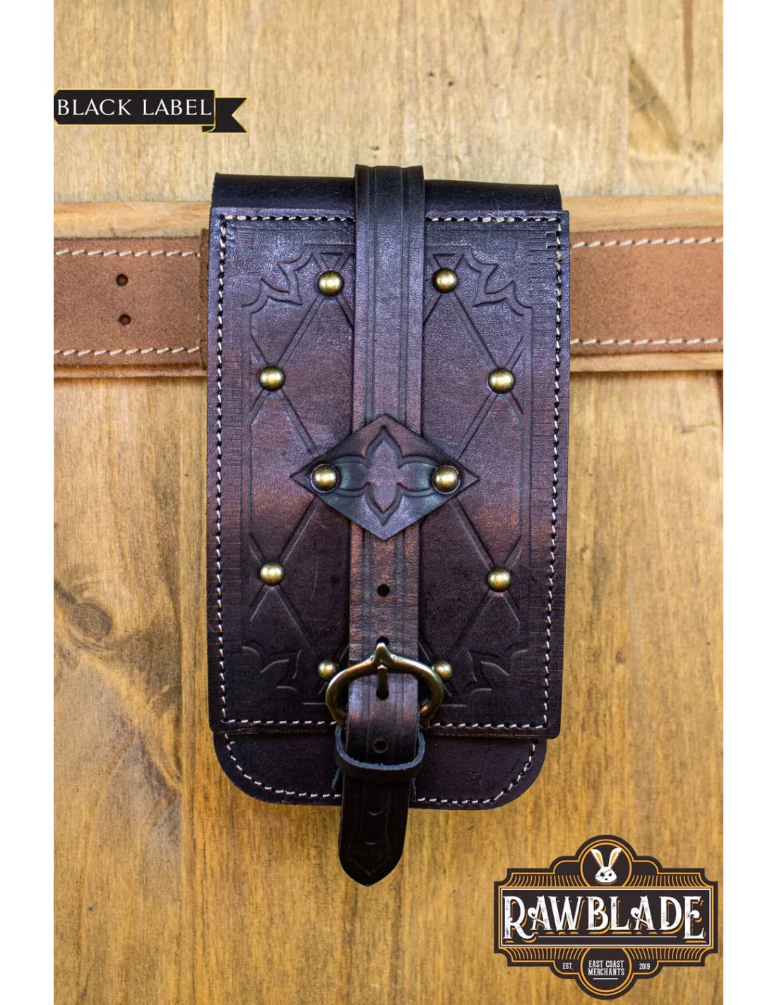 BOLSA CARCASSONE NOBLE MEDIEVAL  NEGRA