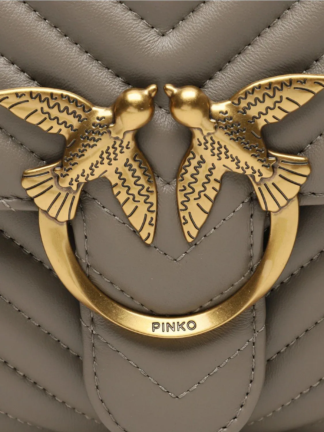 BOLSO ASA PESPUNTE GR.LOVE LADY PUFF PINKO