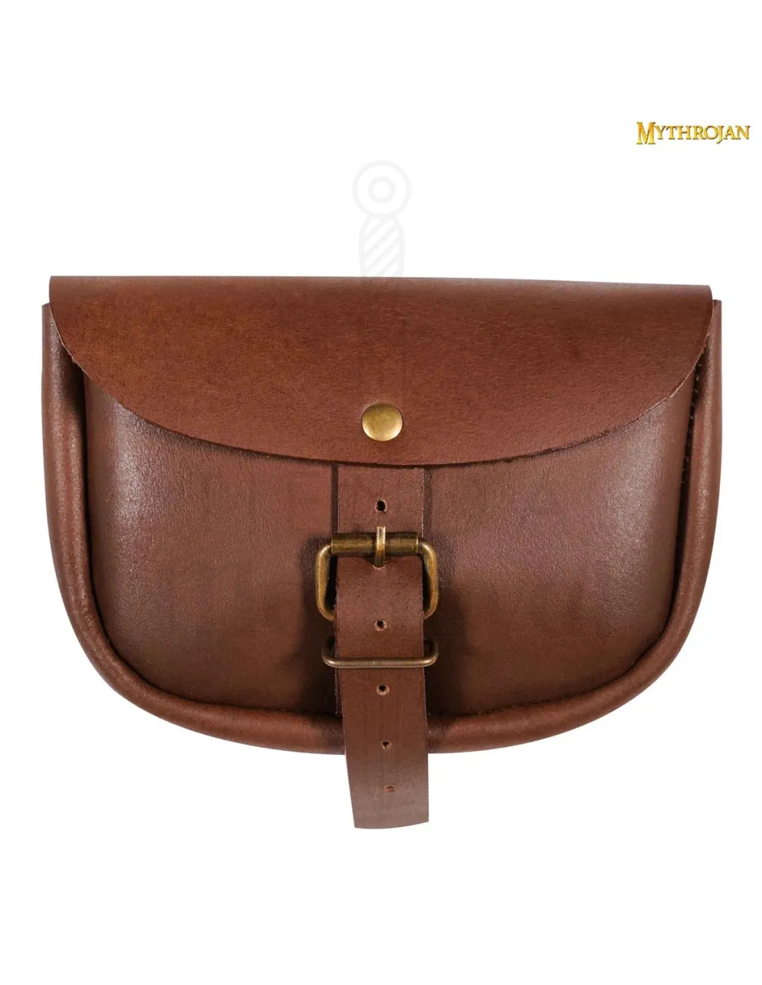 Bolso medieval sencillo cuero marrón