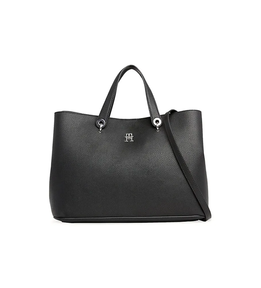 Bolso satchel TH Emblem negro