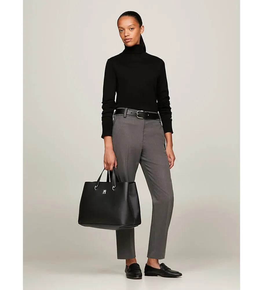 Bolso satchel TH Emblem negro