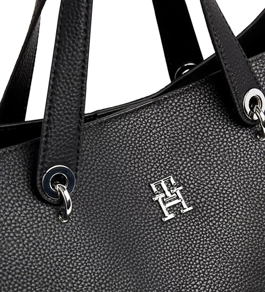 Bolso satchel TH Emblem negro