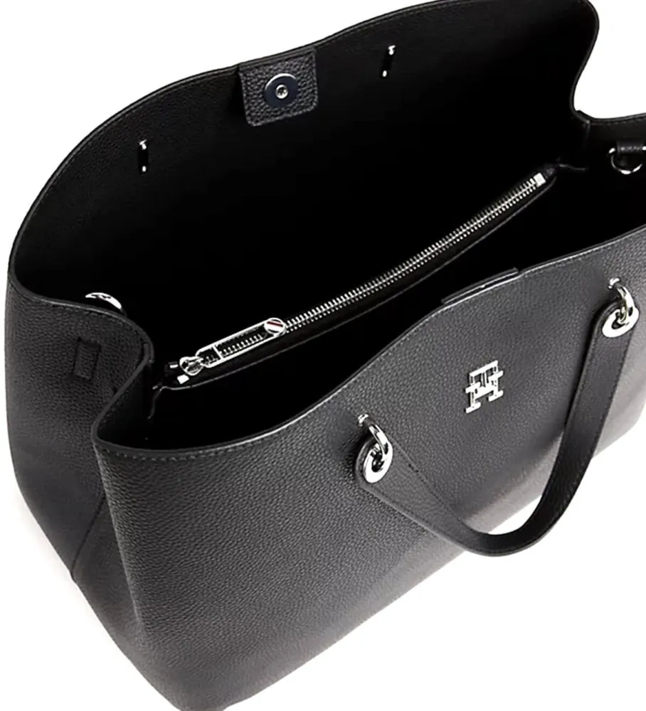 Bolso satchel TH Emblem negro