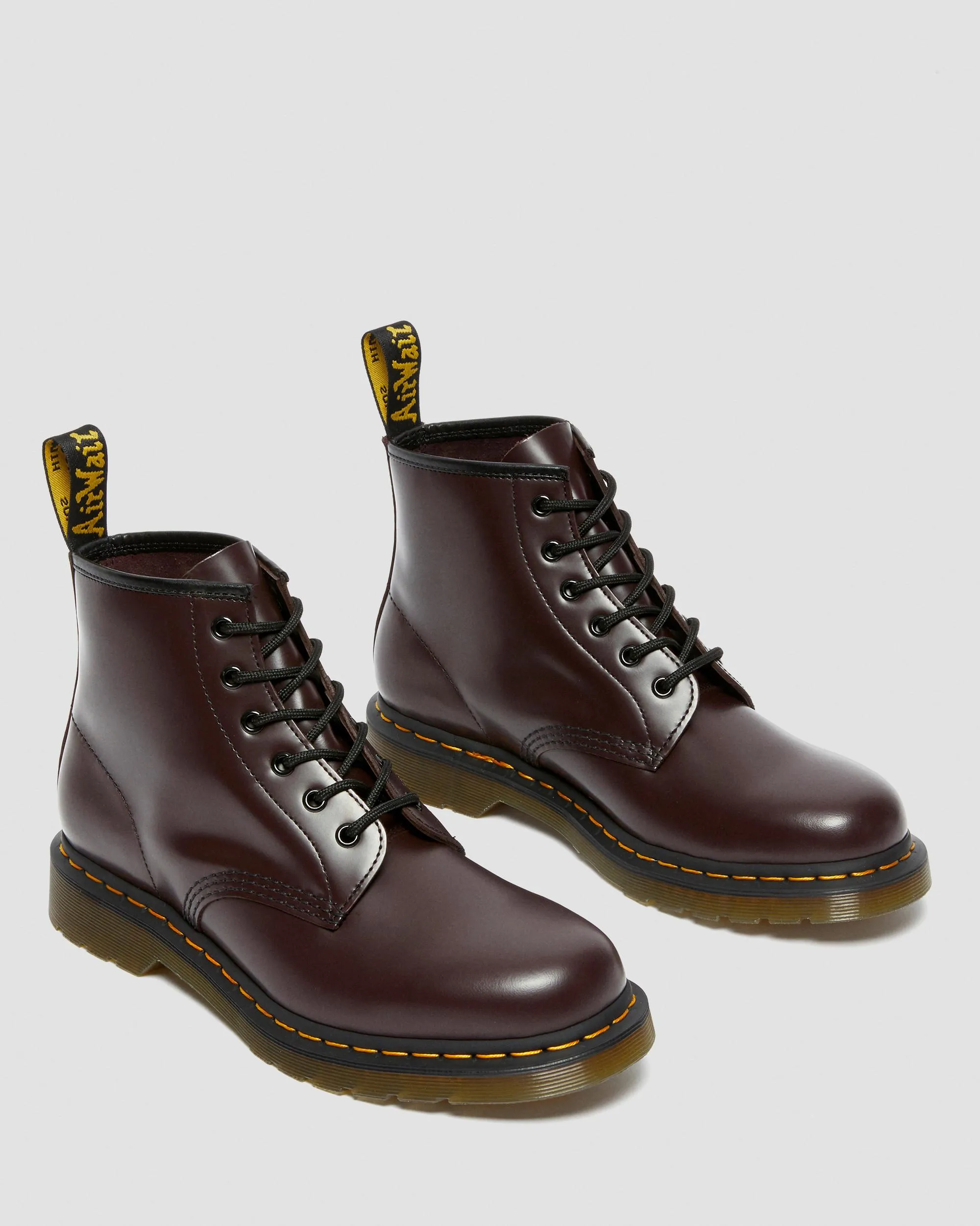 Botines 101 Yellow Stitch de piel Smooth