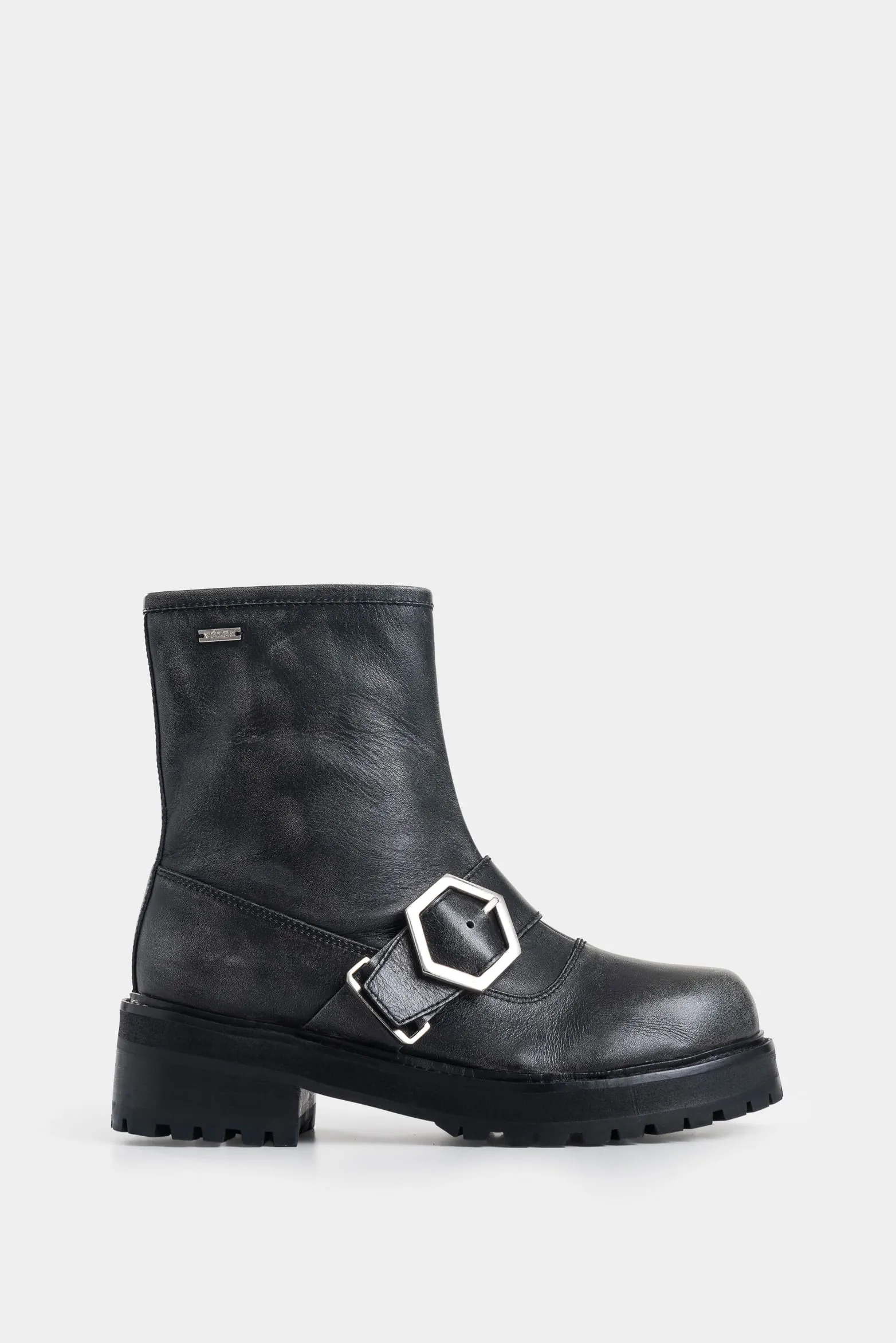 Botines Chelsea Noir de cuero brush off para mujer tipo rider