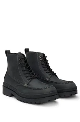 BOTINES DE PIEL PULLUP CON SUELA DE GOMA