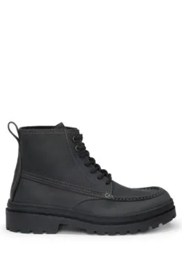 BOTINES DE PIEL PULLUP CON SUELA DE GOMA