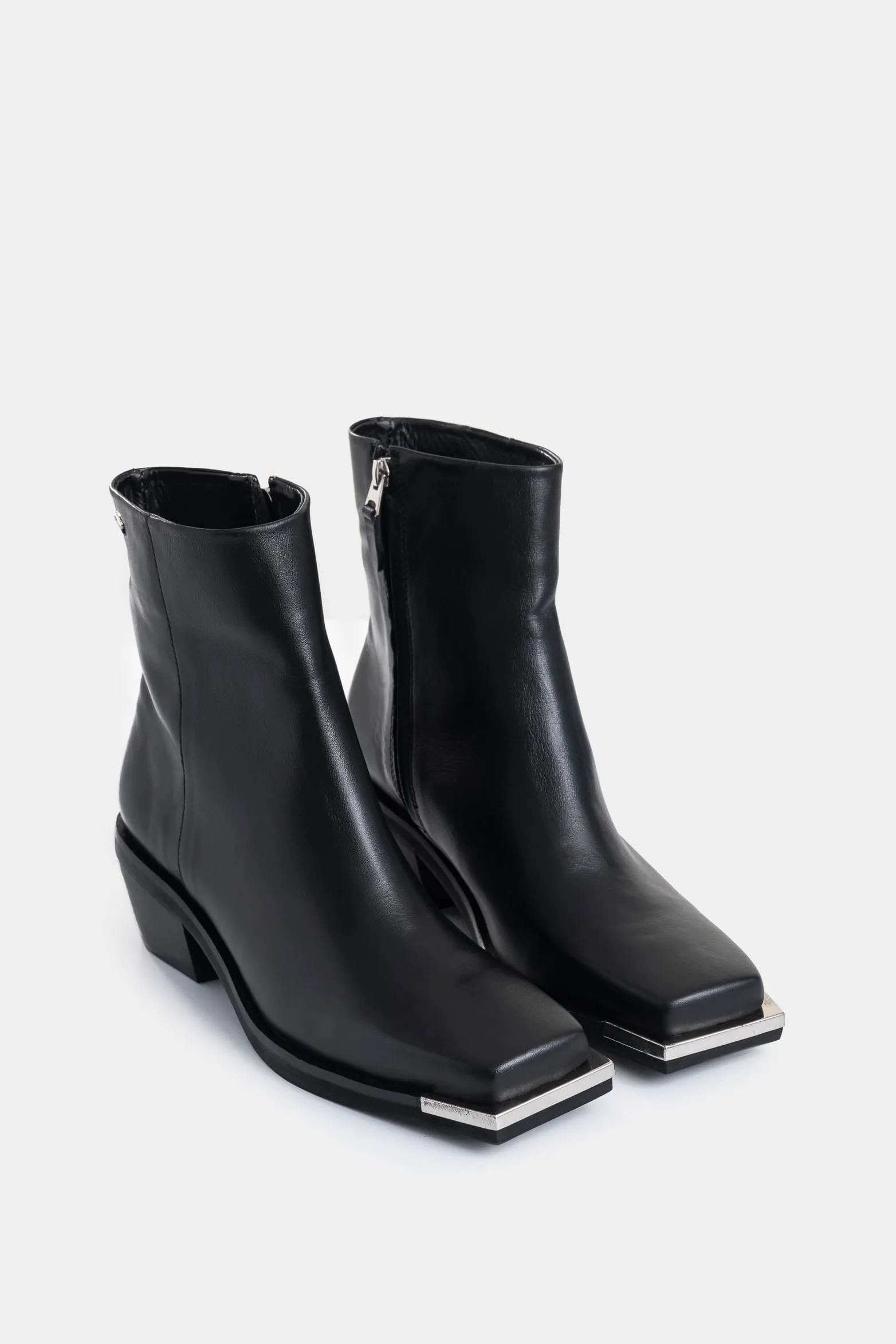 Botines Magena de cuero para mujer dima cuadrada