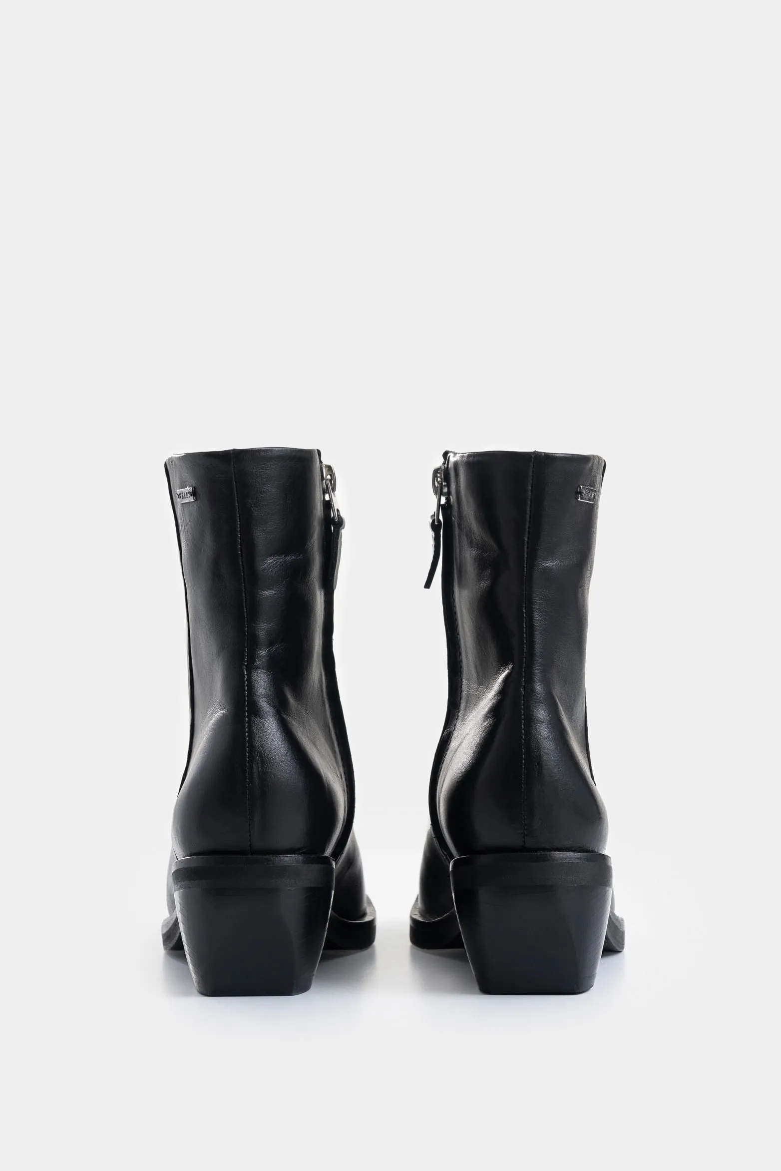 Botines Magena de cuero para mujer dima cuadrada