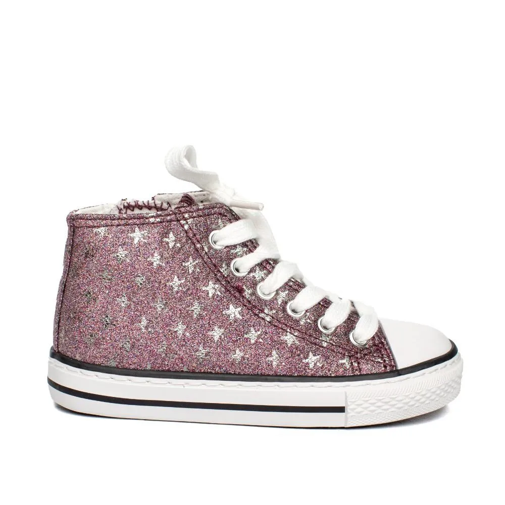 Botines Niña Rosa Estrellas Modelo Galaxia