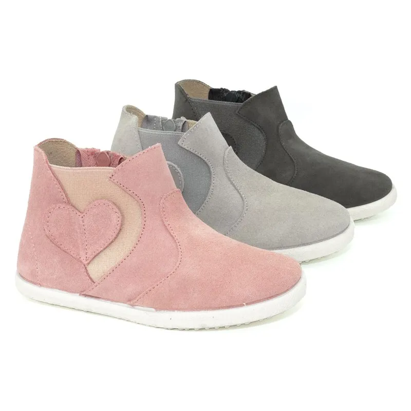 Botines niña serraje