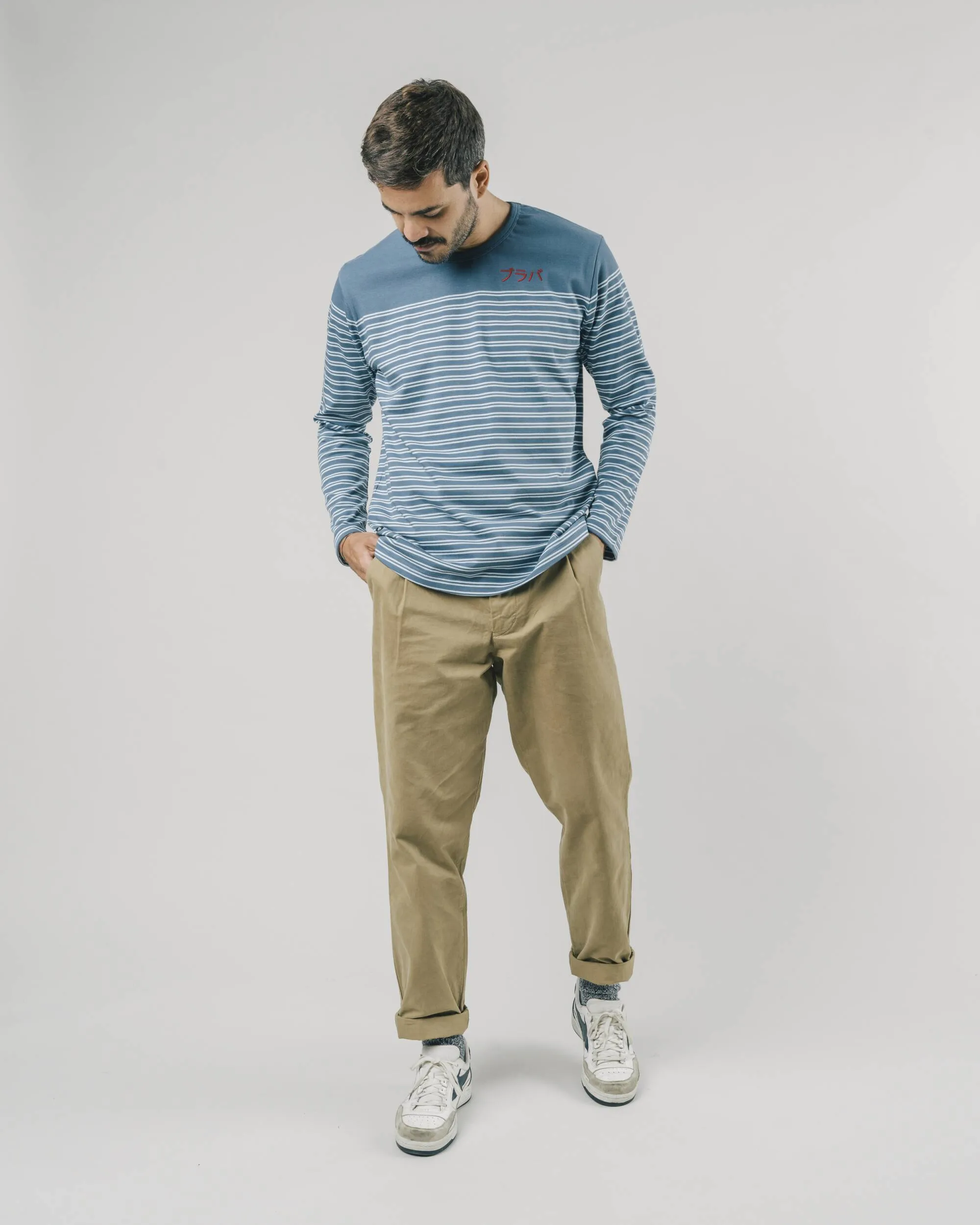 BRAVA STRIPE INDIGO UNISEX TSHIRT