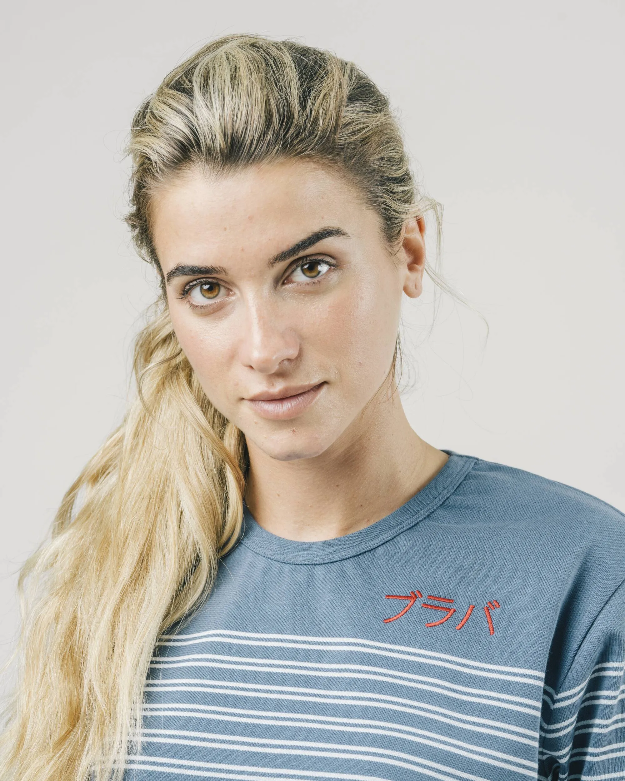 BRAVA STRIPE INDIGO UNISEX TSHIRT