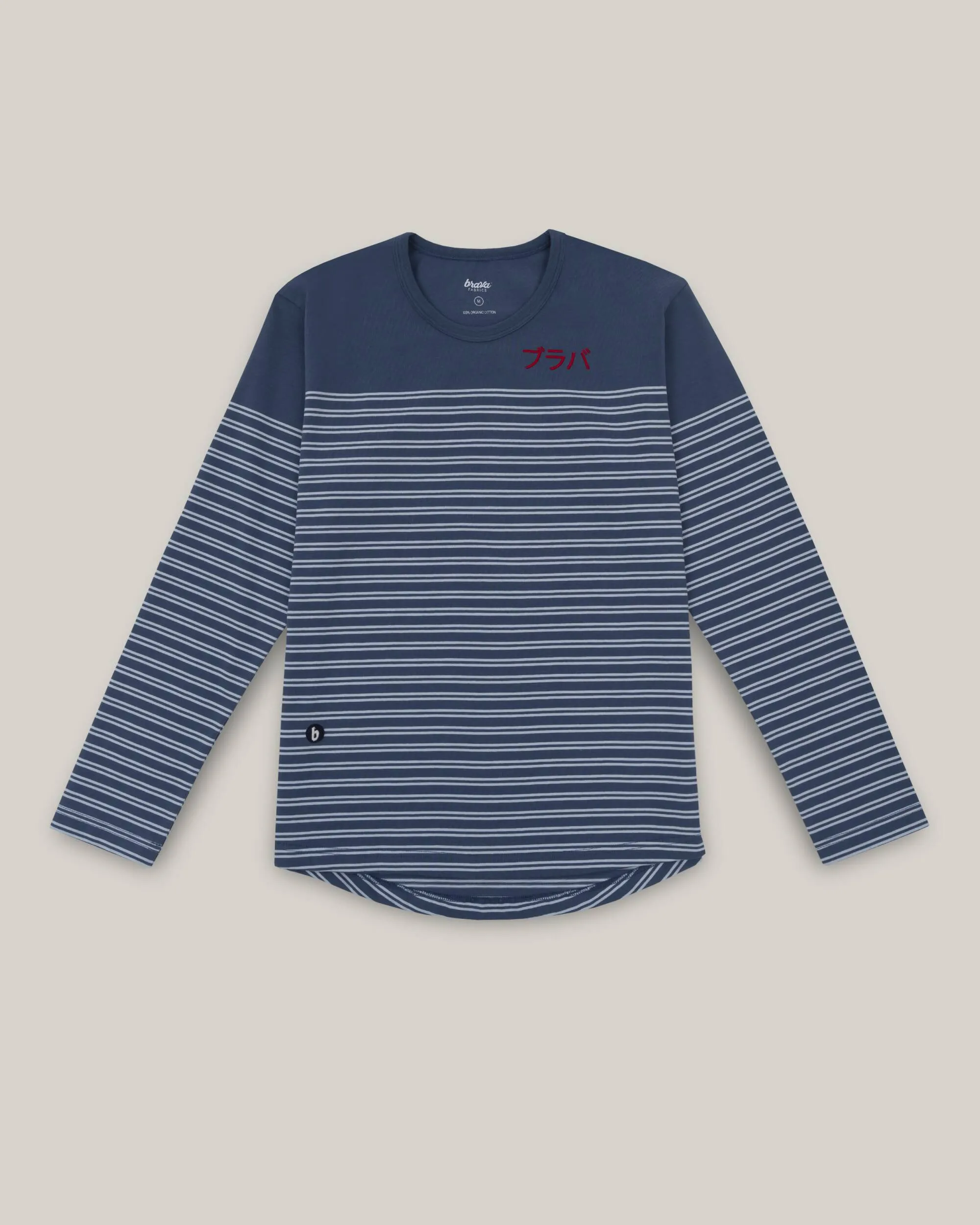 BRAVA STRIPE INDIGO UNISEX TSHIRT