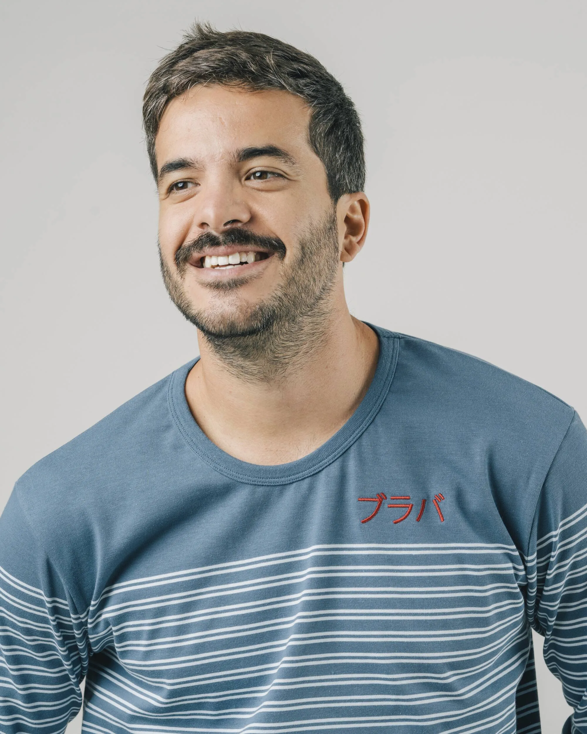 BRAVA STRIPE INDIGO UNISEX TSHIRT