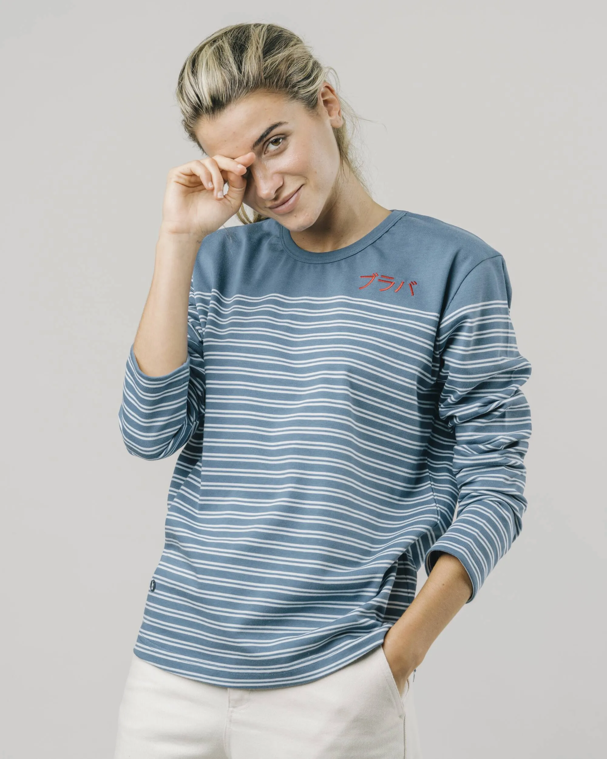 BRAVA STRIPE INDIGO UNISEX TSHIRT
