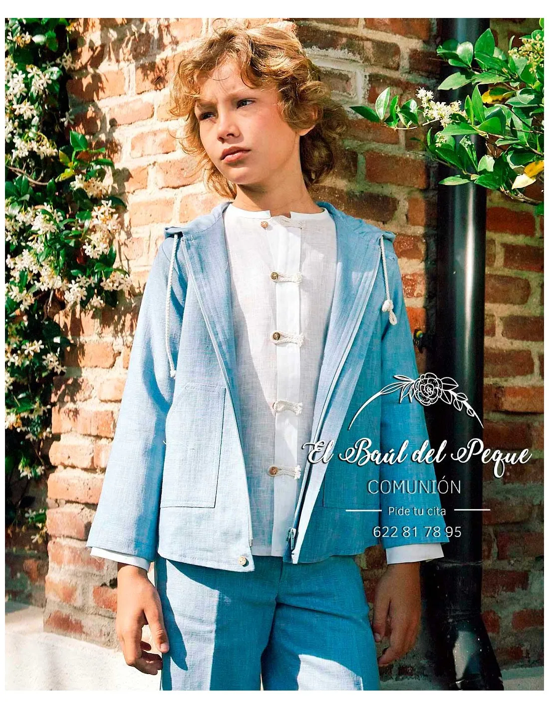 Camisa Ceremonia Niño Lino Cuerdas Manuela Montero
