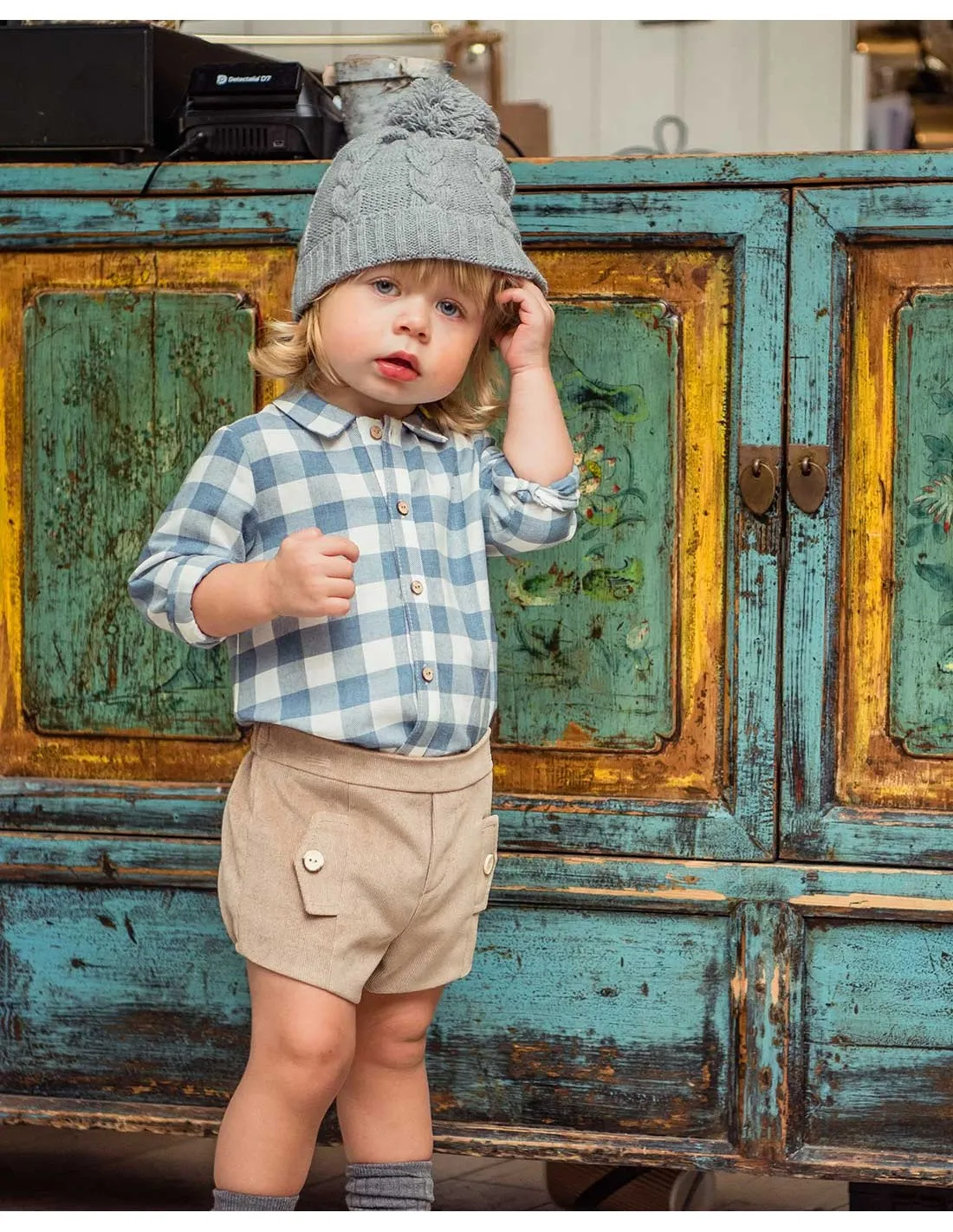 Camisa Cuadros y Pantalón Familia Nieves Yoedu