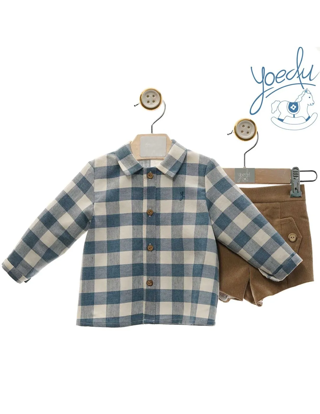 Camisa Cuadros y Pantalón Familia Nieves Yoedu