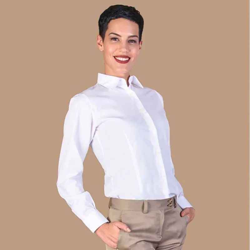 CAMISA MUJER ENTALLADA SIN BOLSILLOS  TEXTILR