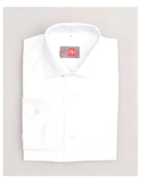 Camisa Niño Blanca Cuello Italiano y Gemelos Varones